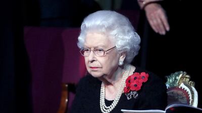 Queen Elizabeth II attends the annual Royal British Legion Festival of Remembrance at the Royal Albert Hall in London on November 9, 2019. AFP