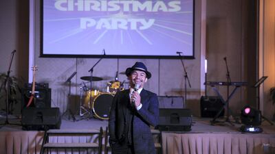 Manny Pacquiao attends the Christmas party for his Senatorial Office in Makati City, Metro Manila. Jake Verzosa for The National