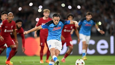 Piotr Zielinski - 8. The Pole scored his penalty with ease and it was strange that Osimhen was allowed to take the second spot-kick. His one-two with Anguissa opened up the defence for the Cameroonian to put Napoli two up. Then he scored the fourth goal before being substituted in the 74th minute for Elmas. Getty