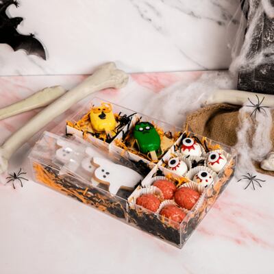 Spooky cakesickles from SugarMoo at Depachika food hall.