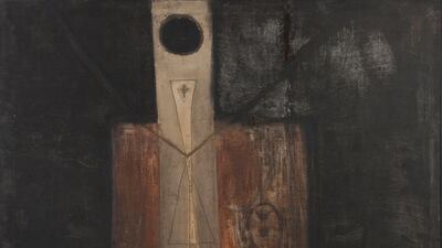 Munira Al Kazi's 'Untitled' (Crucifixion), circa late 1960s. Barjeel Art Foundation