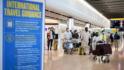 The UK government is considering dropping quarantine requirements for travellers from amber list countries. EPA