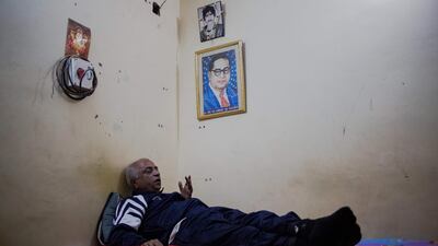 Sanjoy Sachdev, the head India's Love Commandos, gives an interview at a shelter for runaway lovers in New Delhi in 2014. AFP