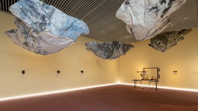 The exhibition also features work presented by Makhacheva’s alter-ego Super Taus and the Superhero Sighting Society.