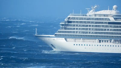 Cruise ship Viking Sky sent out a mayday signal off Hustadvika, Norway. EPA