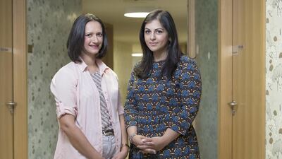 Anne-Marie D’mello, a registered nurse, and Dr Fareeha Sadiq, consultant child and adolescent psychiatrist, at the Camali Clinic for Child and Adolescent Mental Health. Antonie Robertson / The National