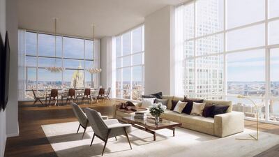 The Beekman will be renovated into a hotel, with a conjoined, newly constructed residential tower (51-story, 68 residences – with VIP access/services to hotel). The Beekman is one of the highly anticipated developments leading the dramatic change in Lower Manhattan, and surrounding the World Trade Center. Courtesy GFI Development Company