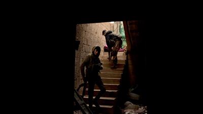 US-backed Syrian Democratic Forces (SDF) are positioned on the front line where ISIS militants are making their last stand in Baghouz, Syria. AP Photo