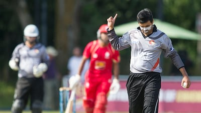 With Canada looking like they were recovering from the early setbacks, Khurram brought himself on to bowl some left-arm spin. Chris Young / The National