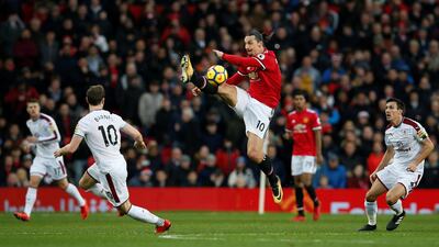Zlatan Ibrahimovic made his comeback against Newcastle United in November, but he has not played since December due to concerns over his knee. Andrew Yates / Reuters