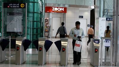 Exiting Rashidiya station. Pawan Singh / The National