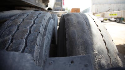 Dubai Police said more than 2,000 fines were issued due to poor maintenance of tyres in the first six months of the year. The National