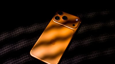 Apple's iPhone 17 Pro Max features the company's latest A-series chip, an upgraded camera system and a redesigned aluminium enclosure. Victor Besa / The National
