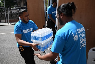 Islamic Relief charity workers in London. Getty Images