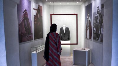 Items on display include more than 30 artefacts and garments of cultural importance. Victor Besa / The National