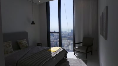 The tower is equipped with 13 high speed elevators. Courtesy Aldar