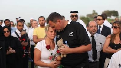 Martin and Jane Weeks, the parents of the triplets killed in the fire. Families of the dead have made public their dissatisfaction with the pace of the court case. Lee Hoagland / The National