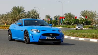 The XKR-S is Jaguar’s most powerful series production car ever, achieving a speed of 100kph from standstill in just 4.2 seconds. Jeffrey E Biteng / The National