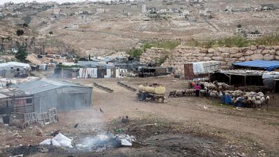 The area to where the Israeli government plans to relocate the Bedouin from Khan Al Ahmar is near a garbage dump in a suburb of East Jerusalem. Heidi Levine / The National