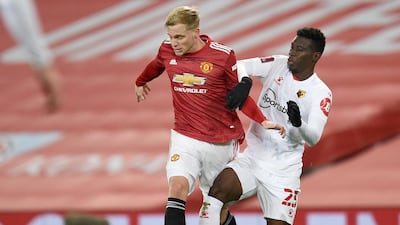 Donny van de Beek, 6 - Needed a start and minutes. Lovely flick to set up Mata after 45 in the best football of a disjointed first half. Tidy player who is stable in possession in the centre, but he didn’t sign to play against Championship sides in the FA Cup. EPA