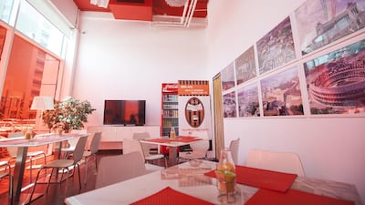 Biancorosso's interiors are devoid of Italian stereotypes: there are no red chequered tablecloths or no framed pictures of the leaning tower of Pisa. Mona Al Marzooqi / The National