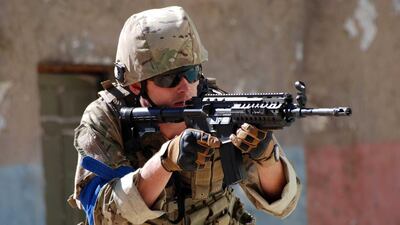 The Ultimate Soldier Challenge TV show will start to be filmed in Saudi. Courtesy A+E Networks