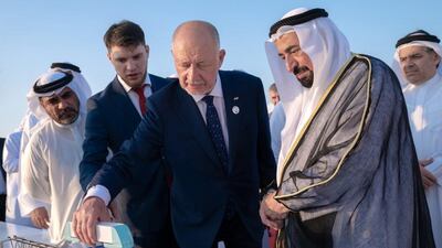 Sheikh Dr Sultan Muhammed Al Qasimi witnesses the first phase of a new cutting-edge technology set to keep the emirate on the move