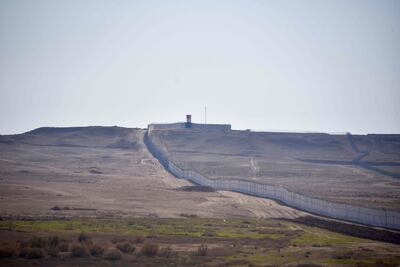 Monitoring points along the Iraqi-Syrian border on December 5. AFP