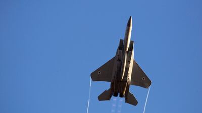 An Israeli air force F-15 fighter jet. The sale of 25 F-15s from Boeing to Israel has been under review since the US received the formal request in January 2023. Reuters