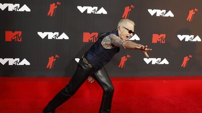 US singer David Lee Roth arrives on the MTV Video Music Awards red carpet.
