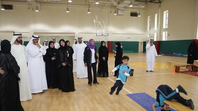 Sheikh Mohammed bin Rashid, Vice President and Ruler of Dubai, visits the Abdul Rahman Nasser School in Kalba. Wam
