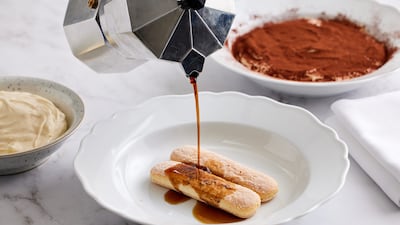 No Italian menu would be complete without a tiramisu (from Dh60), and this one is no exception. Photo: Cala Vista