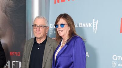 Tribeca Festival co-founders Robert De Niro and Jane Rosenthal attend the opening night and world premiere of Netflix's 'Halftime' in New York City.