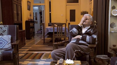 Elias Shoufani in a pensive mood in the documentary about him. Courtesy Hind Shoufani