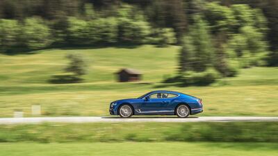 It hits 100kph from standstill in 3.7 seconds and has a top speed of 333kph. Bentley