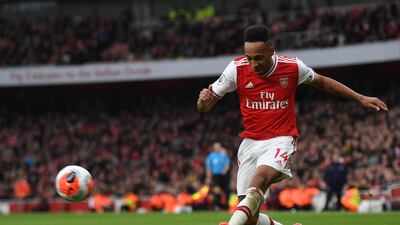 Arsenal striker and captain Pierre-Emerick Aubameyang will be crucial to Arsenal's hopes of European qualification. EPA