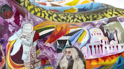 Students were given paints and tools to let their imaginations run free