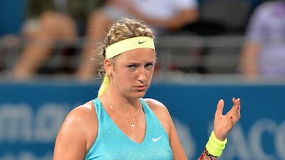 Victoria Azarenka dropped two match points in the game against Karolina Pliskova in Brisbane. Bradley Kanaris / Getty Images
