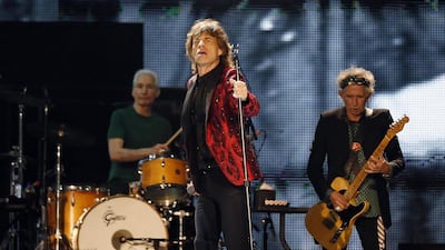 Mick Jagger changed outfits a number of times during the concert. Reuters