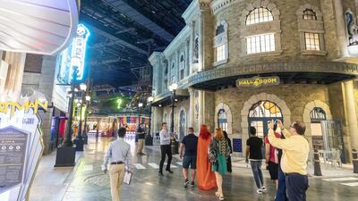 Gotham City is the attraction's darkest area. Antonie Robertson / The National