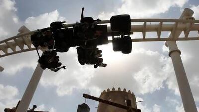 There are 43 rides, slides and attractions at the 15-hectare Yas Waterworld. Pawan Singh / The National