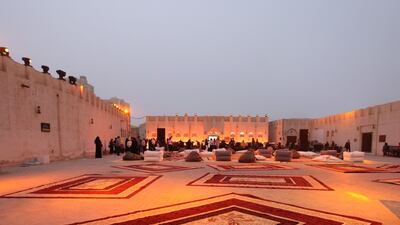 A performance by artist Tarek Atoui at Sharjah Art Foundation's Calligraphy Square. Photo: Sharjah Art Foundation