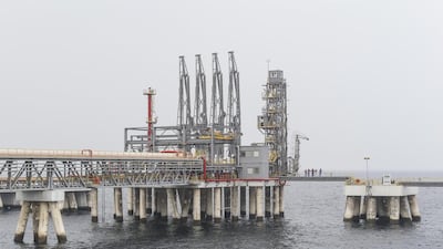 The Fujairah oil tanker terminal in the port of Fujairah. Antonie Robertson / The National