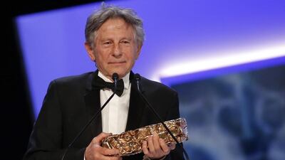 Polish-French director Roman Polanski receives the Best director award. Etienne Laurent / EPA