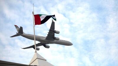 Etihad will inaugurate its first A380 service between New York’s John F Kennedy International Airport and Abu Dhabi on December 1. Galen Clarke / The National