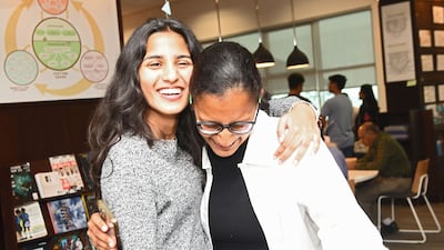 Chloe Dsouza of Gems Modern Academy in Dubai celebrates her International Baccalaureate Diploma Programme results. Photo: Gems