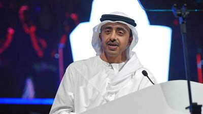 Sheikh Abdullah presented the awards in the presence of Sheikha Lubna bint Khalid Al Qasimi, Minister of State for Tolerance and President of Zayed University.