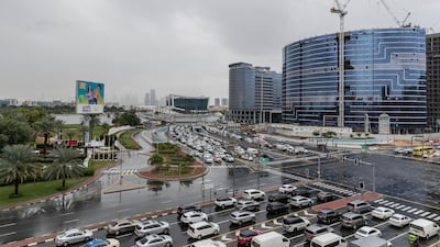 Wet weather hits the Emirates. Antonie Robertson / The National