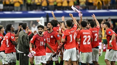 Egypt have made it to the knockout rounds of the World Cup for the first time. AFP