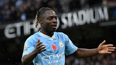 Manchester City's Belgian midfielder Jeremy Doku assisted four times against Bournemouth at the weekend. AFP